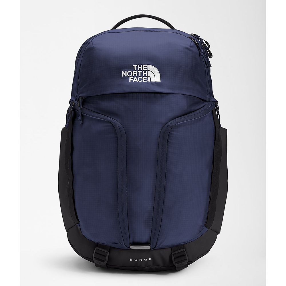 The North Face Backpacks Mens Australia - The North Face Surge Navy / Black (CVX-019538)